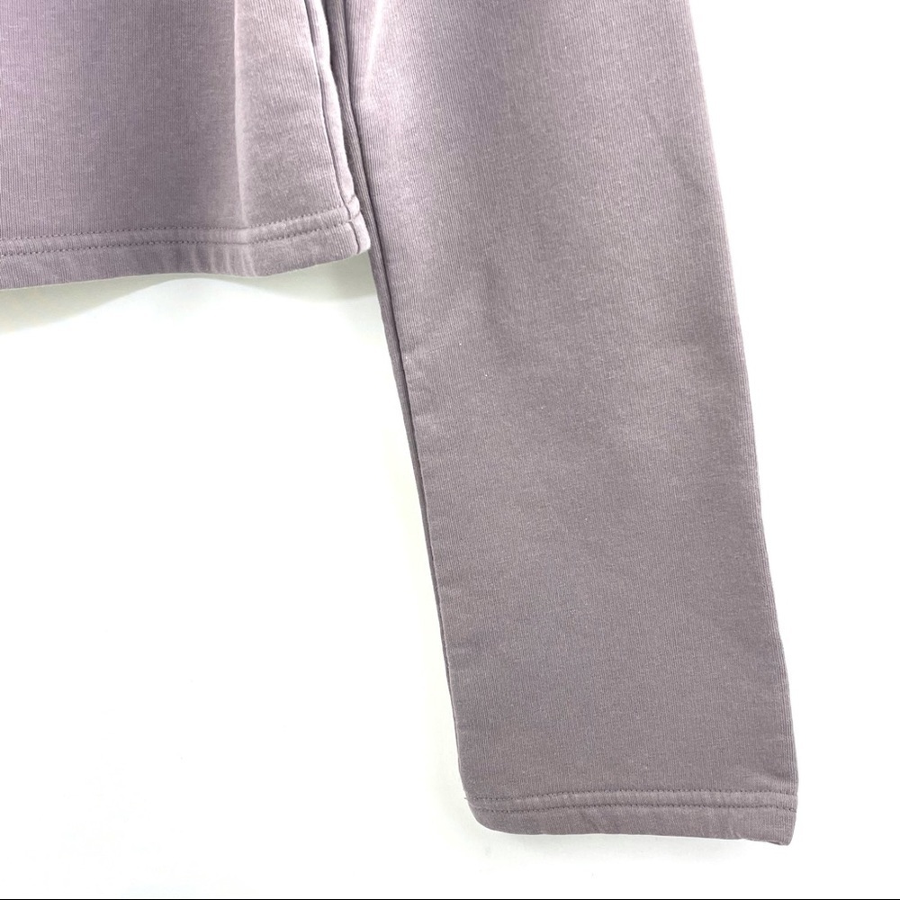 Gymshark Solo Cropped Hoodie Slate Lavender Athleisure Sweatshirt Sz S - Picture 11 of 13